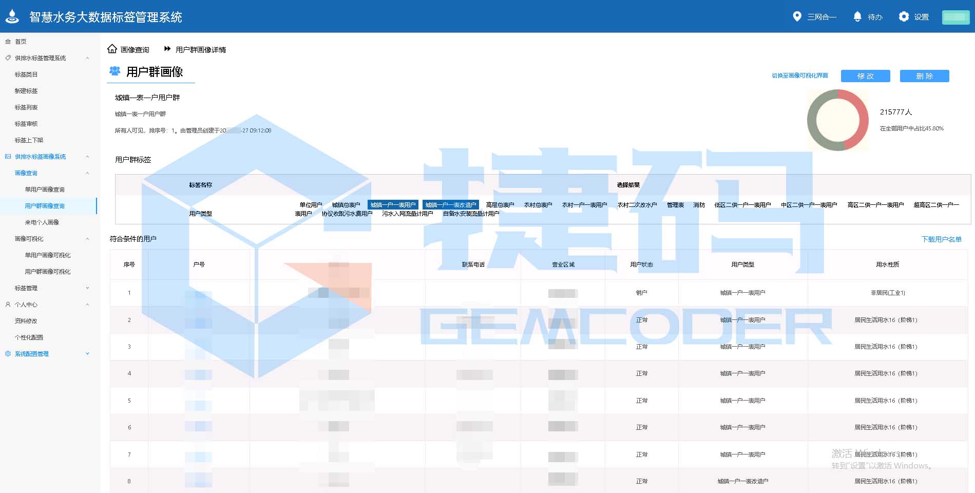 智慧水務(wù)大數(shù)據(jù)標(biāo)簽管理系統(tǒng)