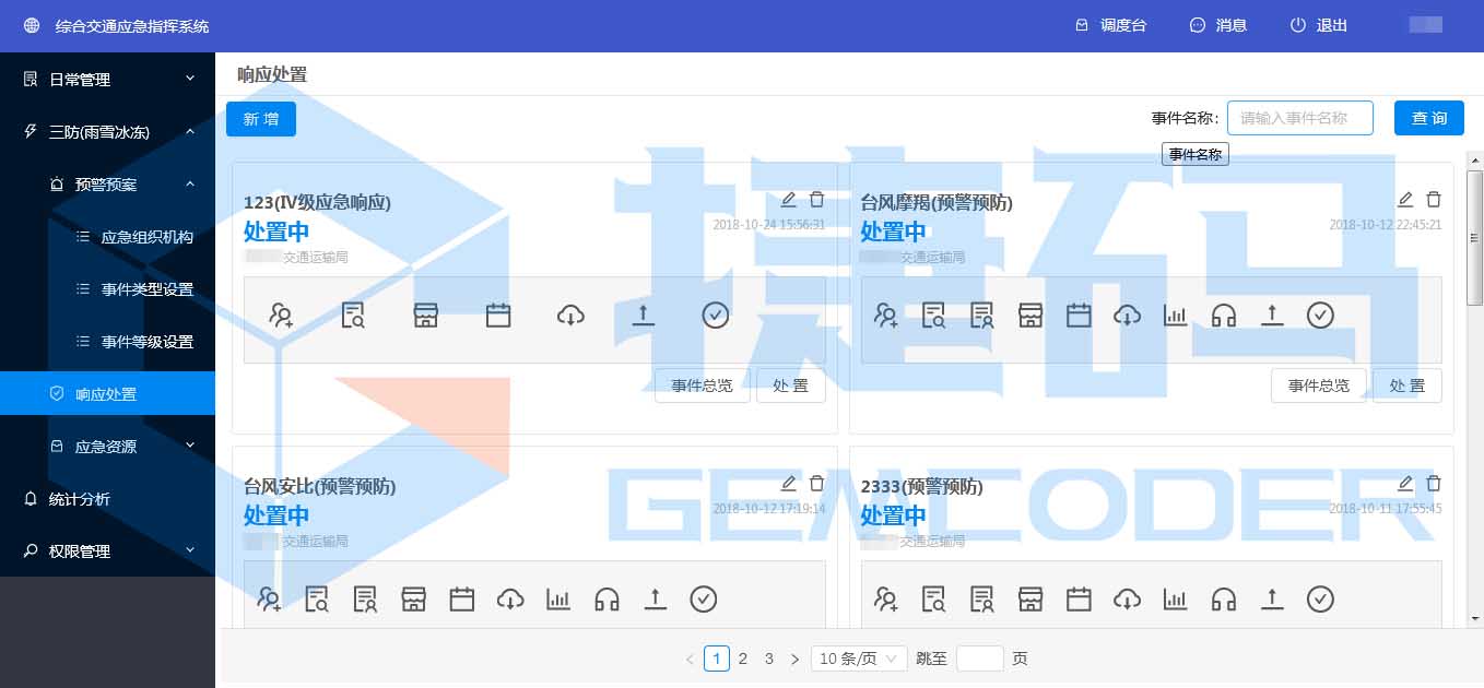 綜合交通應急指揮系統(tǒng)