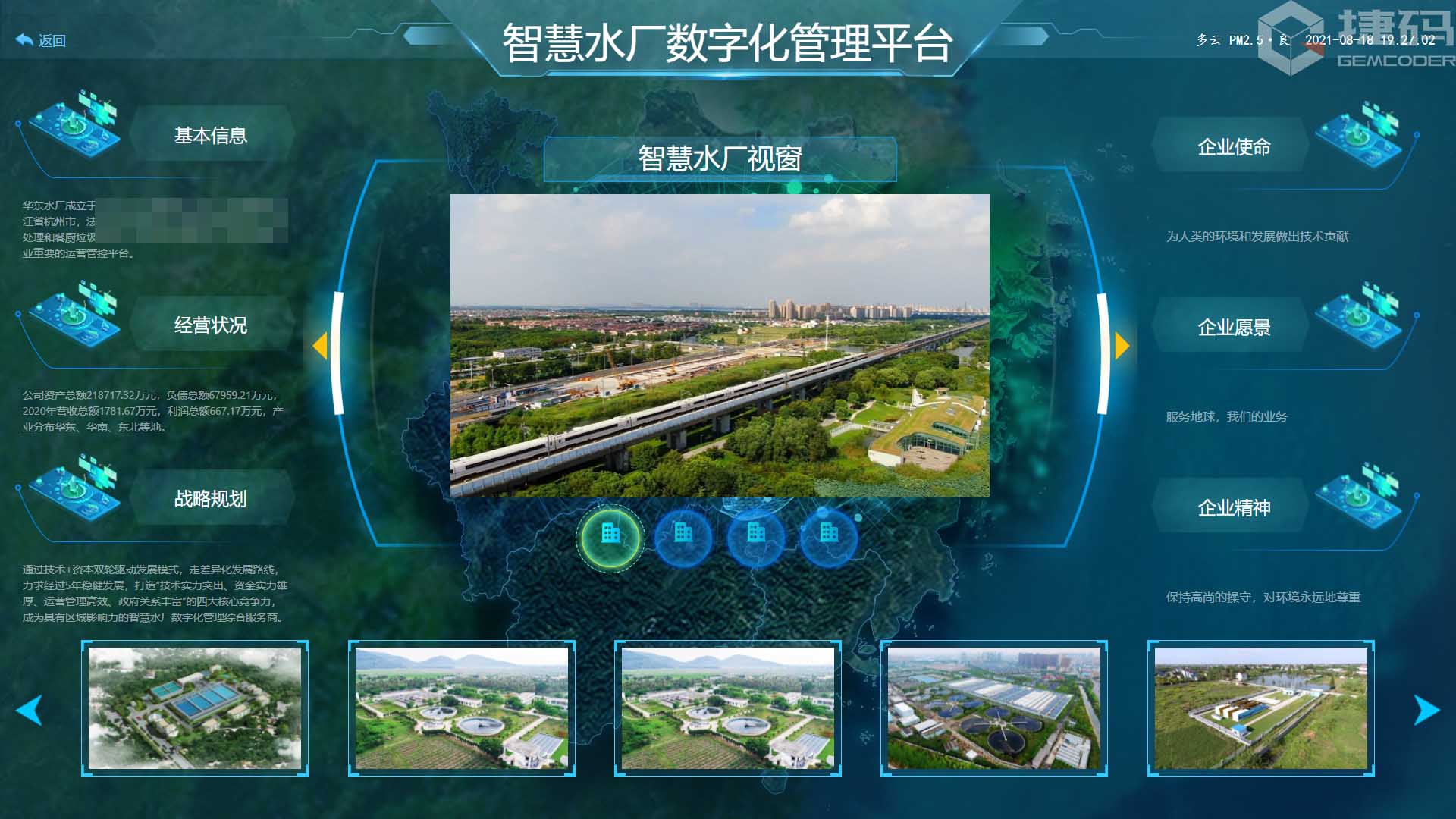 污水廠數(shù)字孿生平臺