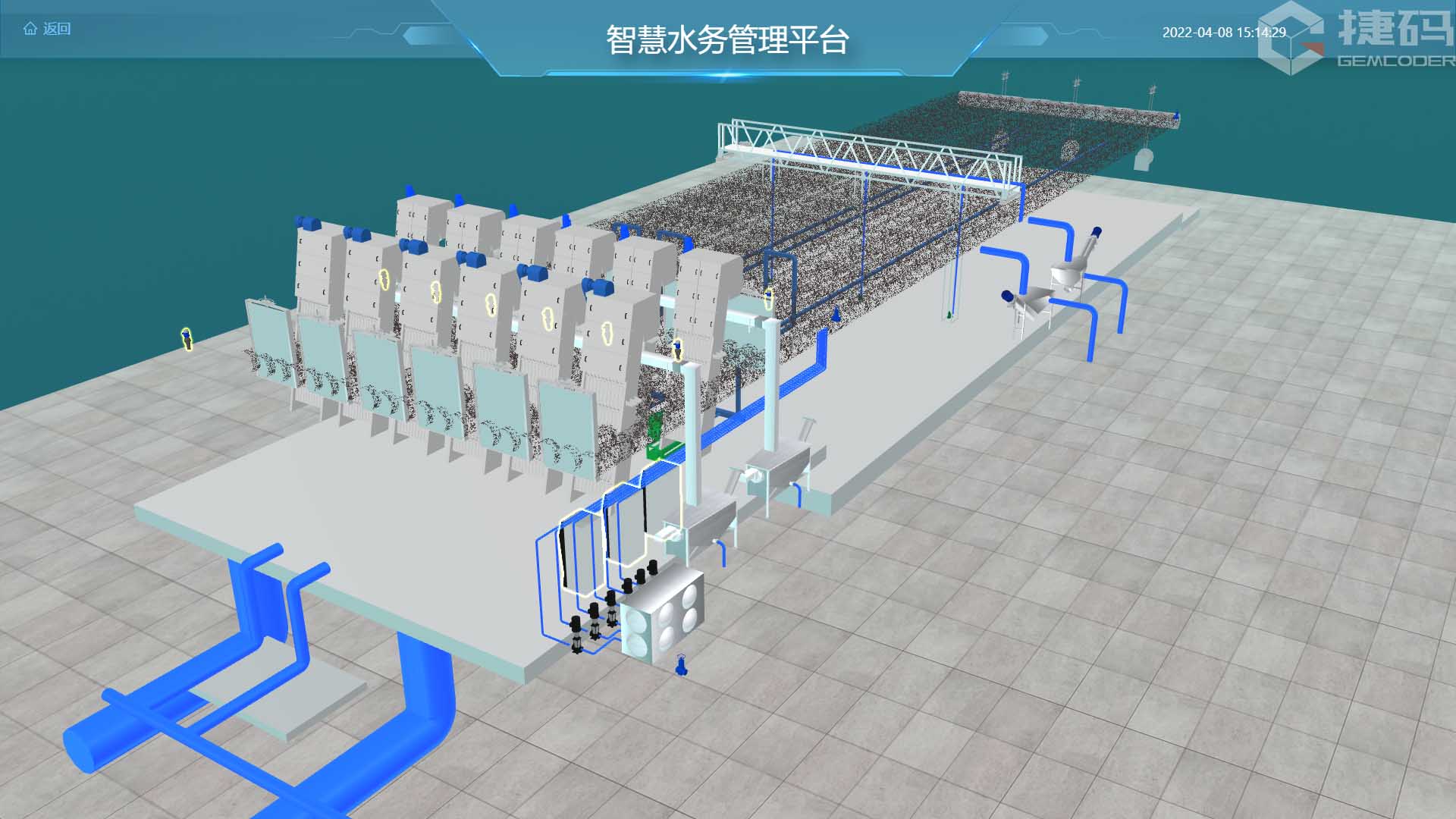 污水廠數(shù)字孿生平臺