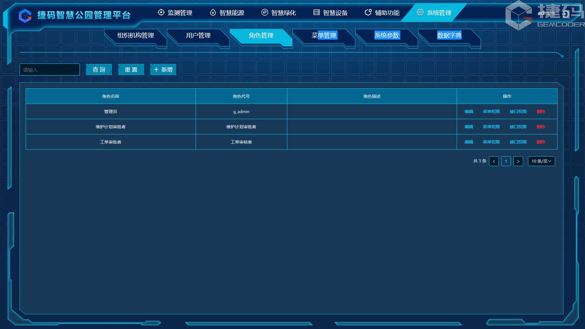 智慧公園管理平臺