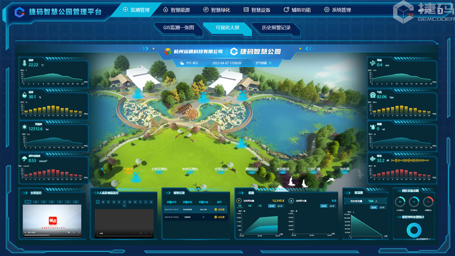 智慧文旅公園綜合管理平臺(tái)